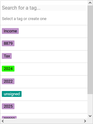 Tags