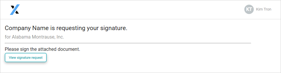 Requesting Signature